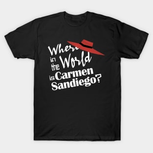 Where in the World is...? text T-Shirt